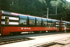 CH - CFF (actuellement zb), voiture panoramique de la ligne du Brünig