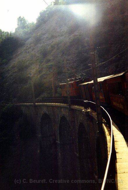 F - chemin de fer de la Mure, viaduc des Vaulx